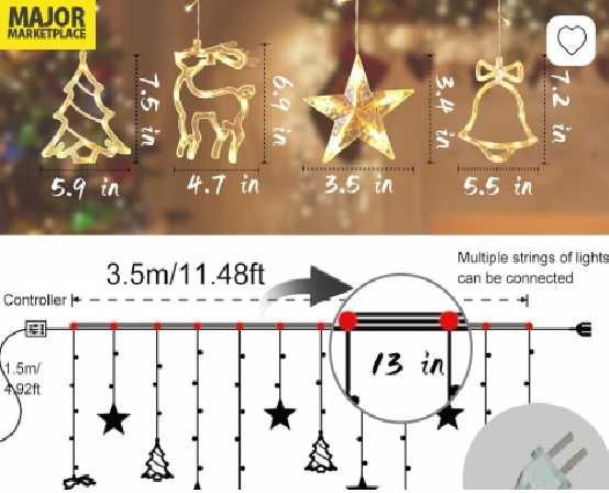 Perdeaua luminoasă de Crăciun
