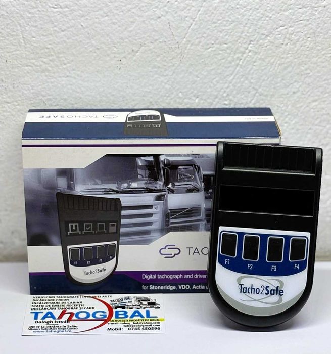 Cititor date Tacho2Safe+husă de protecție