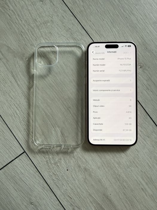 Iphone 15 plus/94% baterie pink 10/10