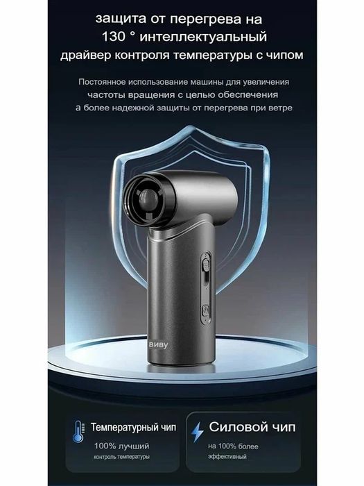 WiWU FS015 5 в 1 — портативный турбовентилятор и пылесос, 4000 мАч