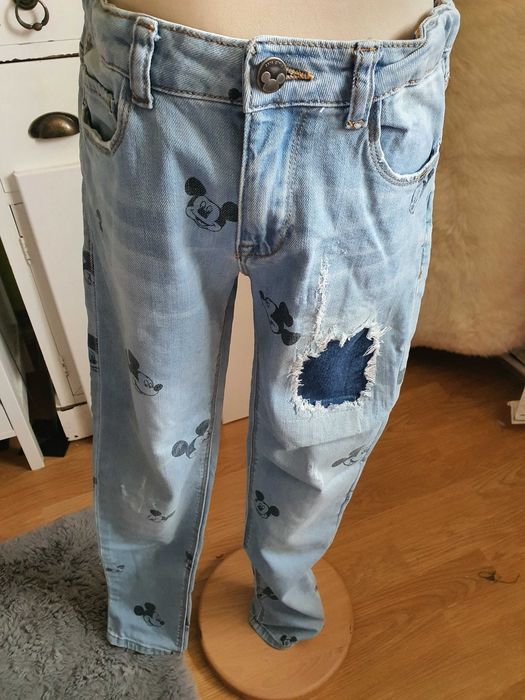 Blugi cu Mickey de la Zara marimea 152 cm