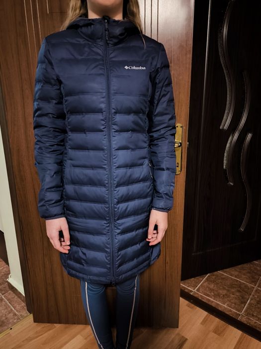 Geacă primavara  Columbia Down Long Jacket 1859672 Bleumarin Reg Fit S