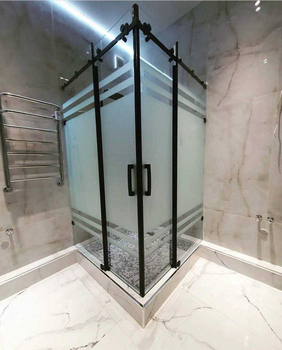 душевые кабины на заказ душ кабиналари лофт стекьло перегородка
