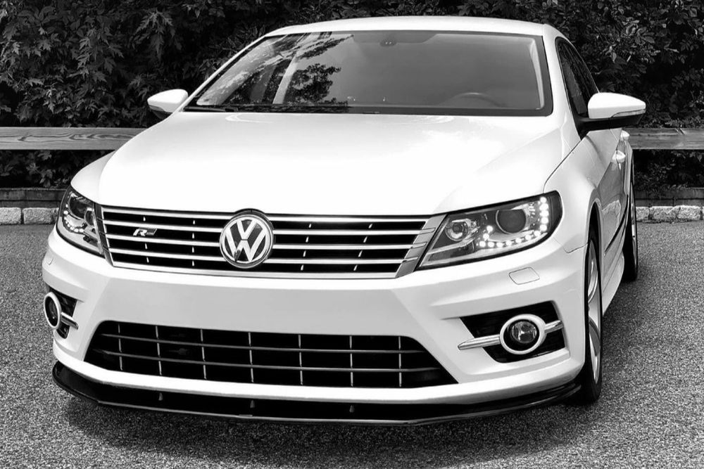 Spoiler Lip Prelungire Bara Față VW Passat CC R-Line Facelift Negru