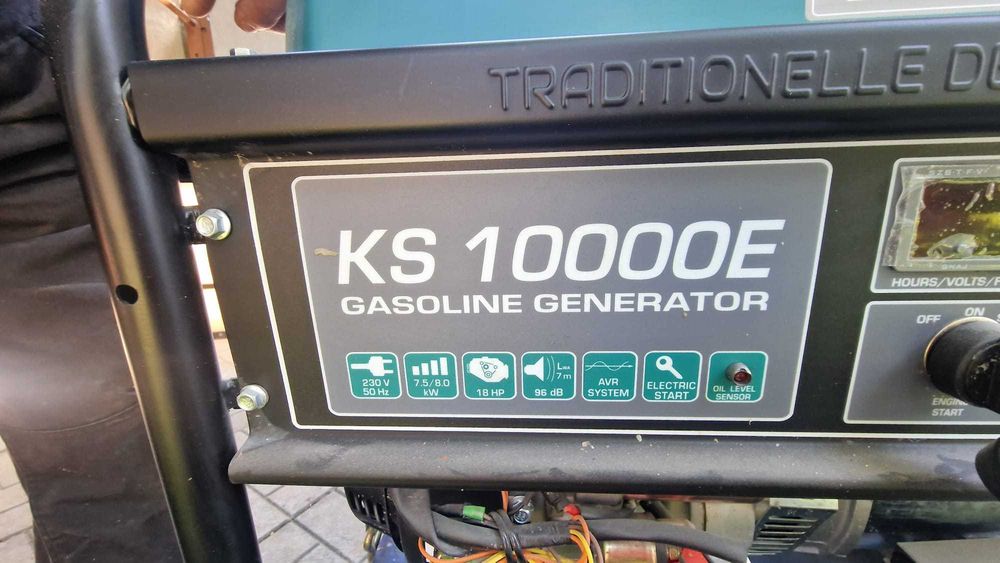 generator profesional pe benzină Könner & Söhnen, model KS 10000E zero ore. nou