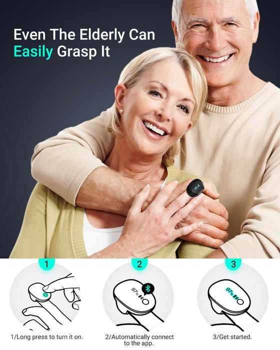 HOLFENRY Bluetooth монитор за SpO2, пулс и перфузионен индекс