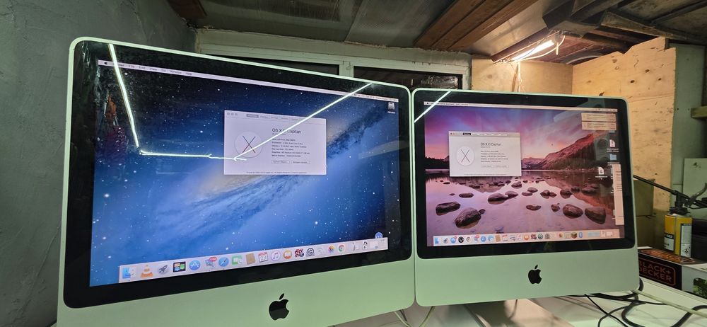 IMAC  EARLY 2008 SI MID 2007 ( 2 bucati). Stare perfecta de functionare, impecabil estetic. Ultimul os instalat ( compatibil) detalii se vad in poze