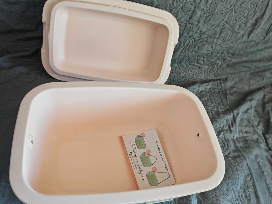 Cutie (lada) frigorifica pasiva POLARBOX retro 12l, curea piele, noua