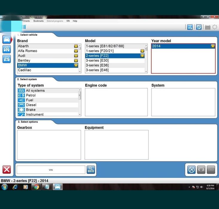 Kit Tester Auto Auto LAPTOP INCLUD Multimarca Bluetooth 12/24V