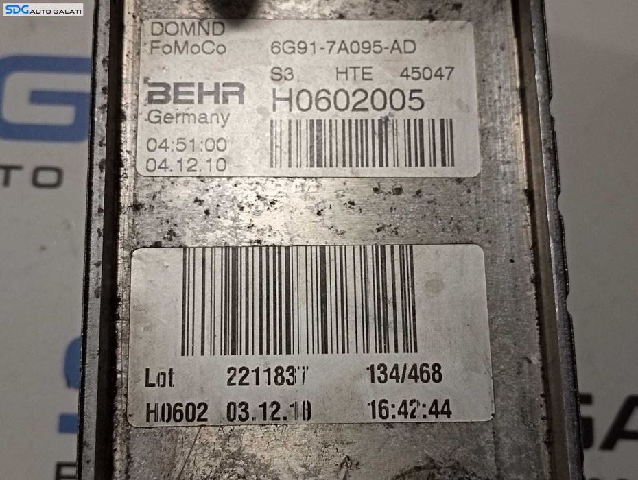 Termoflot Radiator Racitor Racire Ulei Motor Cutie Viteze Automata Land Rover Freelander 2.0 TDCI 2004 - 2011 Cod 6G91-7A095-AD H0602005 [M5195]