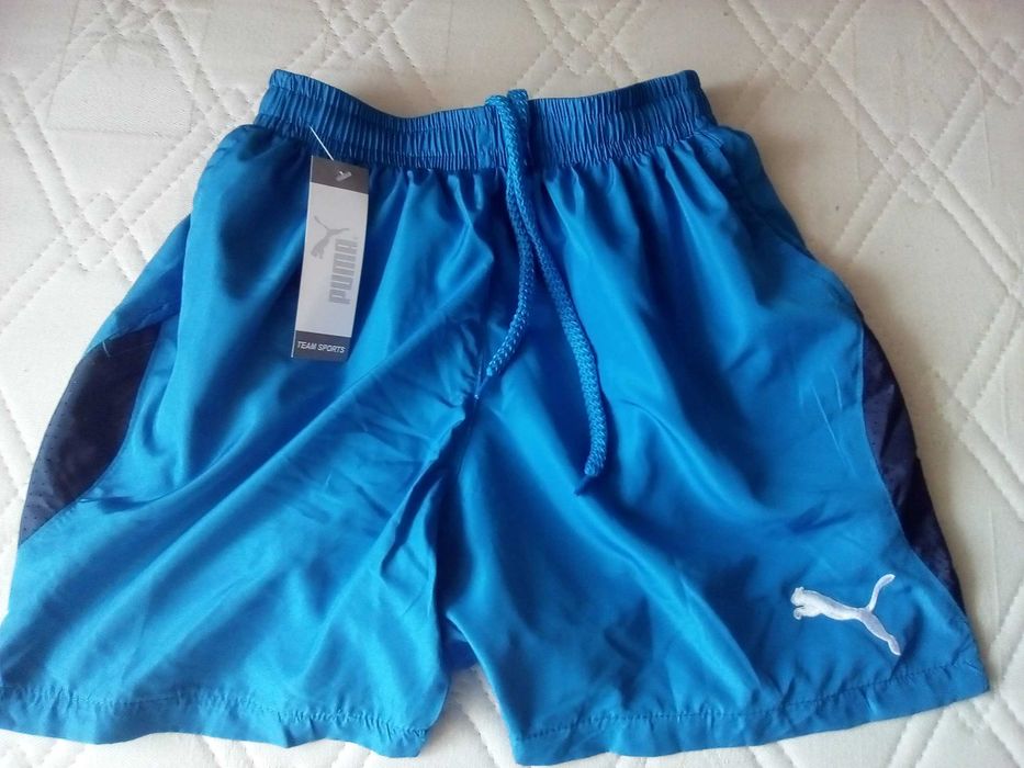 Мъжки къси гащи /бански/- Puma- графит, сини и червени