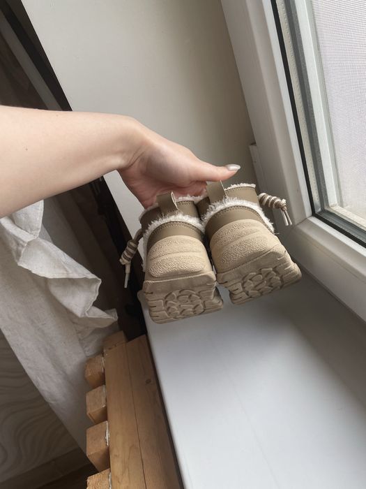 Детские зимние ботинки тёплые с защитным носком