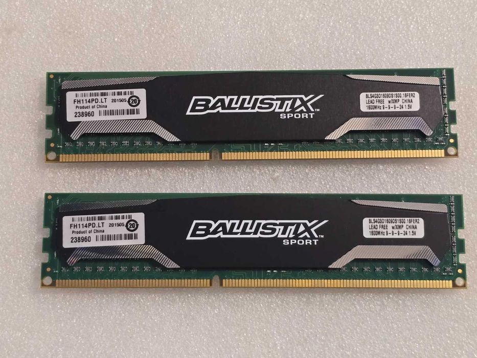 Kit memorie RAM Ballistix Sport 8GB (2 x 4GB) DDR3 1600 (PC3 12800)