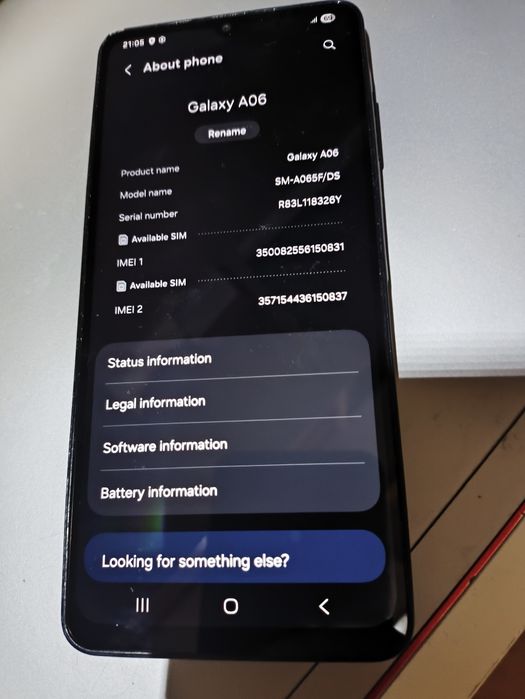 Oferta azi.Pret fix.Samsung Galaxy A06, 4 GB RAM / 64 GB stocare- model 2024.Husa nouă.