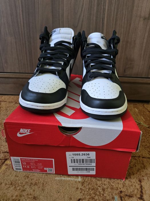 Nike dunk high Black-White