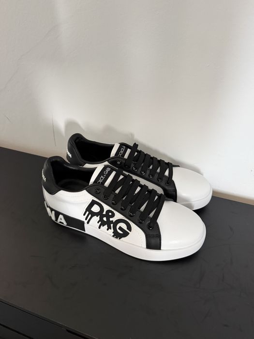 Dolce gabbana portofino LOGO marimea 41 White & Black