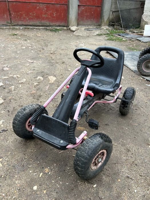 Kart copii cu roti de cauciuc