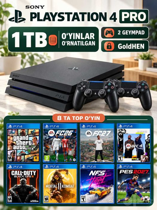 PlayStation4 PRO+2 ta geymad bonusga optom ulgurji GoldHeN+FIFA 27 bor