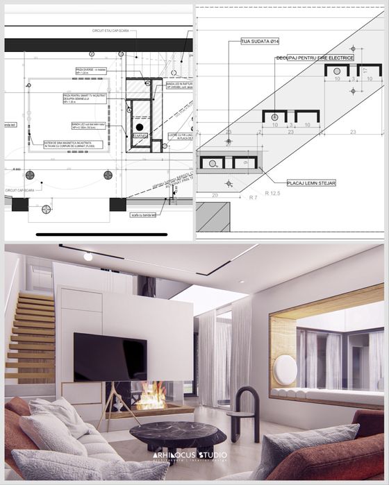 Arhitectură.Proiecte de casă.Design de interior.Autorizare completă.