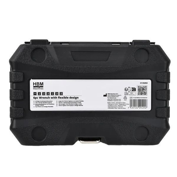 Комплект 6 тръбни ключове 3/8 с шарнир за тръби 12-19 мм hbm