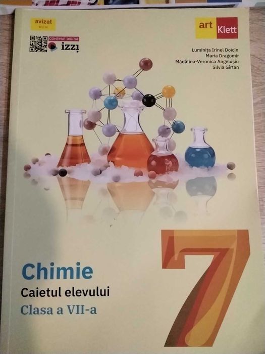 Chimie" Caietul elevului, clasa VII-A