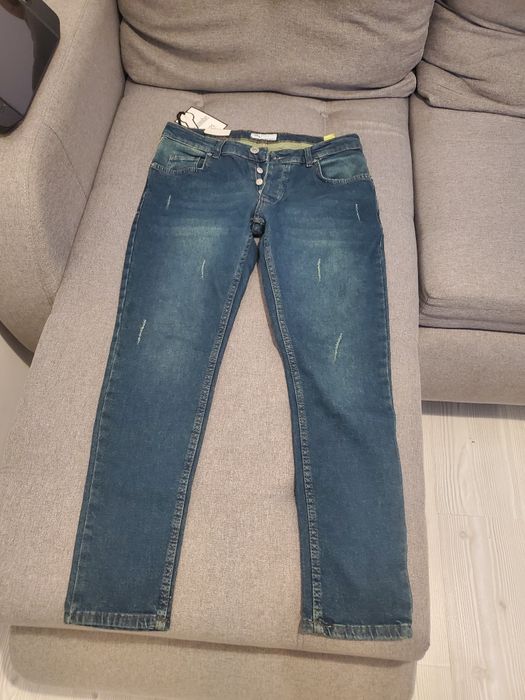 Bombe blugi barbati slim fit W33 noi, cu eticheta