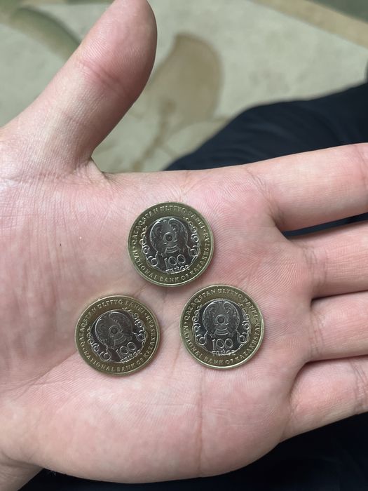 Монеты в честь 30 лет 100тг