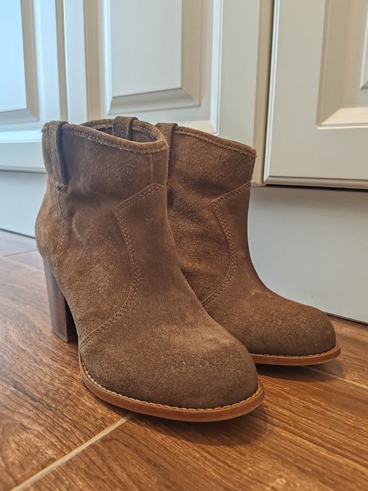 Botine din piele întoarsă Nr. 37