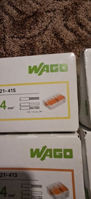 Cleme wago pentru cablu listat
