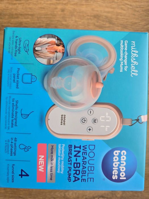 Електрическа двойна handsfree помпа Canpol babies Milkshell