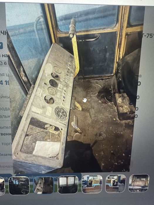 Трактор ДТ-75 с мехлопатай