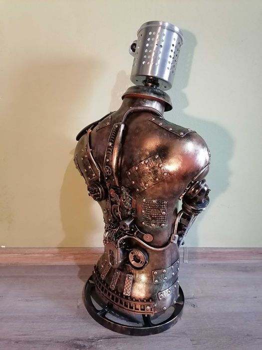 Lampă manechin stil mecanic-industrial,steampunk,vintage