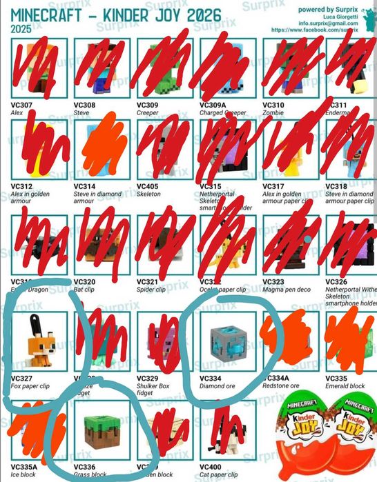 Kinder Joy Minecraft