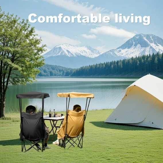 Стул с зонтикам для кемпинга-131х62х35 см Доставка бесплатно