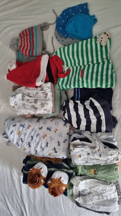 Lot haine bebe toamna-iarna 74-80