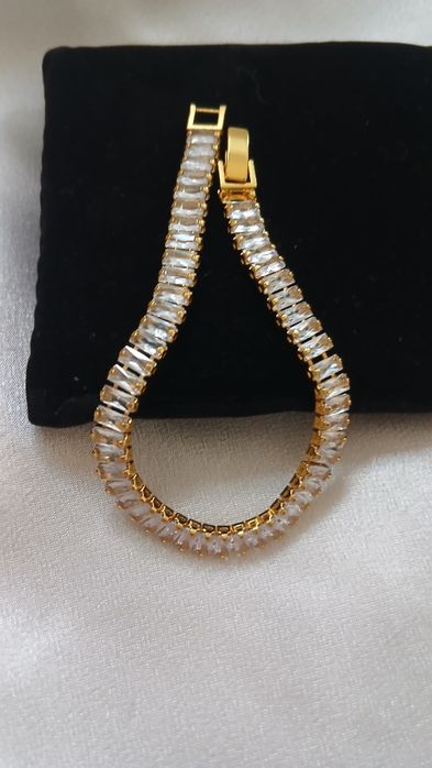 Brățară Noua  Tifanny Tennis Silver Gold 18k