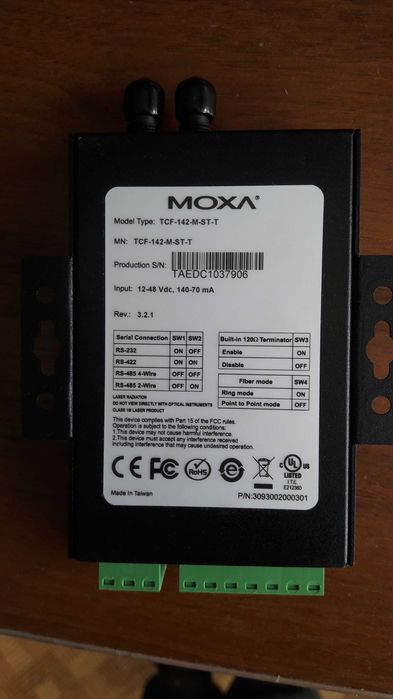 TCF-142-M-ST-T
преобразователи интерфейсов для оптики