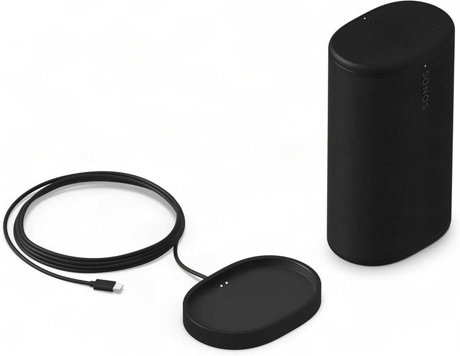 Sonos представя Play, мощен, преносим Bluetooth високоговорител, черен