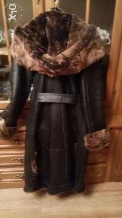 Дубленка черная натуральная