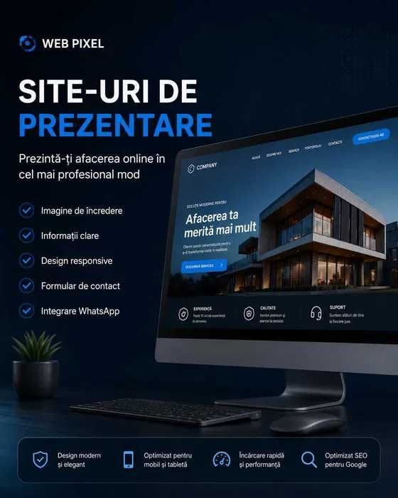 Creare Site Web & Magazin Online Profesional | Website de Prezentare