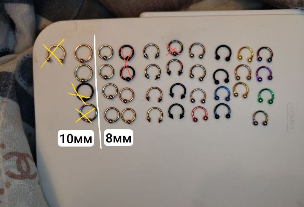 Пирсинг, серьги для пирсинга, серьга в нос, септум