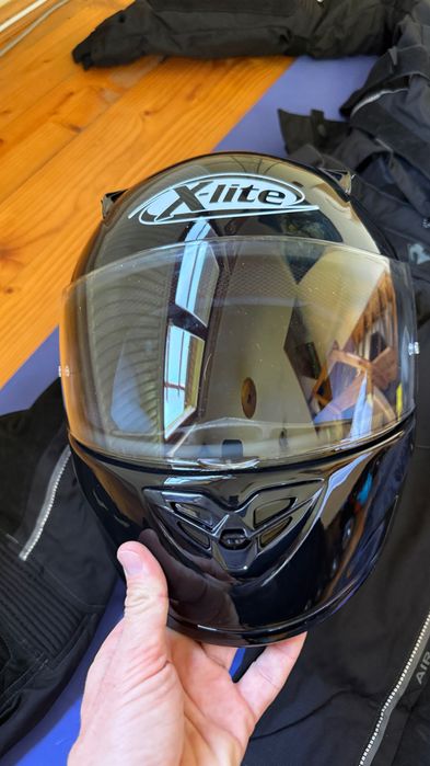 Casca, jacketa si pantaloni motocicleta "M" nou Tg Mures pret f mic!