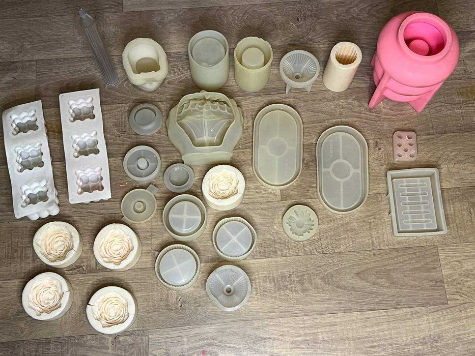 Молды, силиконовые формы, для свечей, гипса