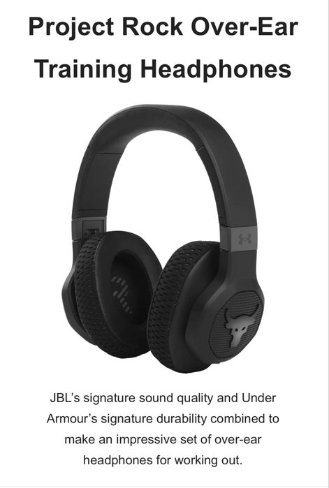 Casti profesionale de antrenament JBL Under Armour project rock