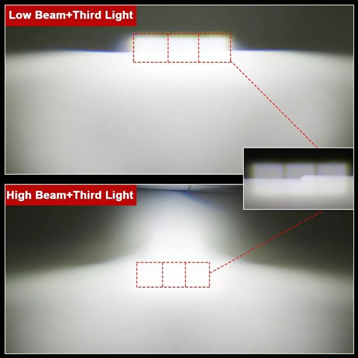 Set Două Lupe Bi-Led 2,5" 36000Lumeni/380Watti/6000K/12Volti