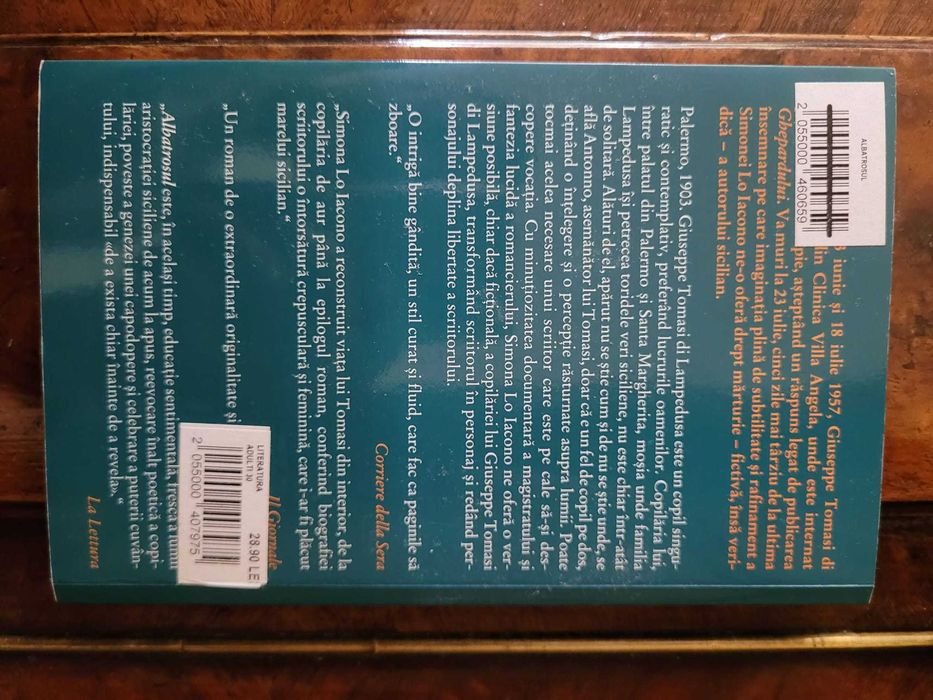 roman Albatrosul de Simona Lo Iacono