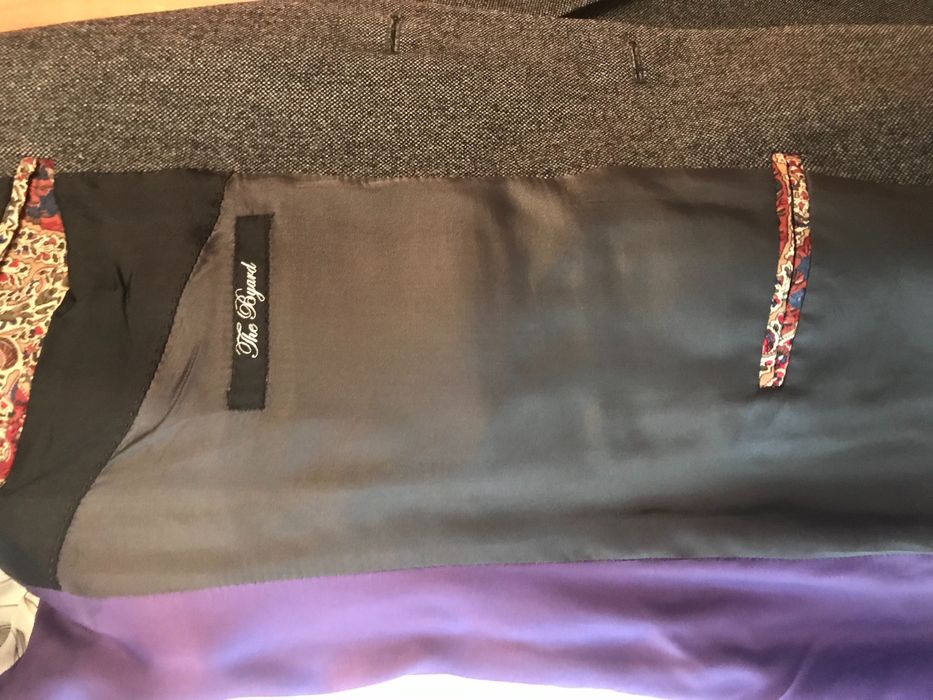 Sacou Paul Smith, lana+ cashmere, gri, marime 48