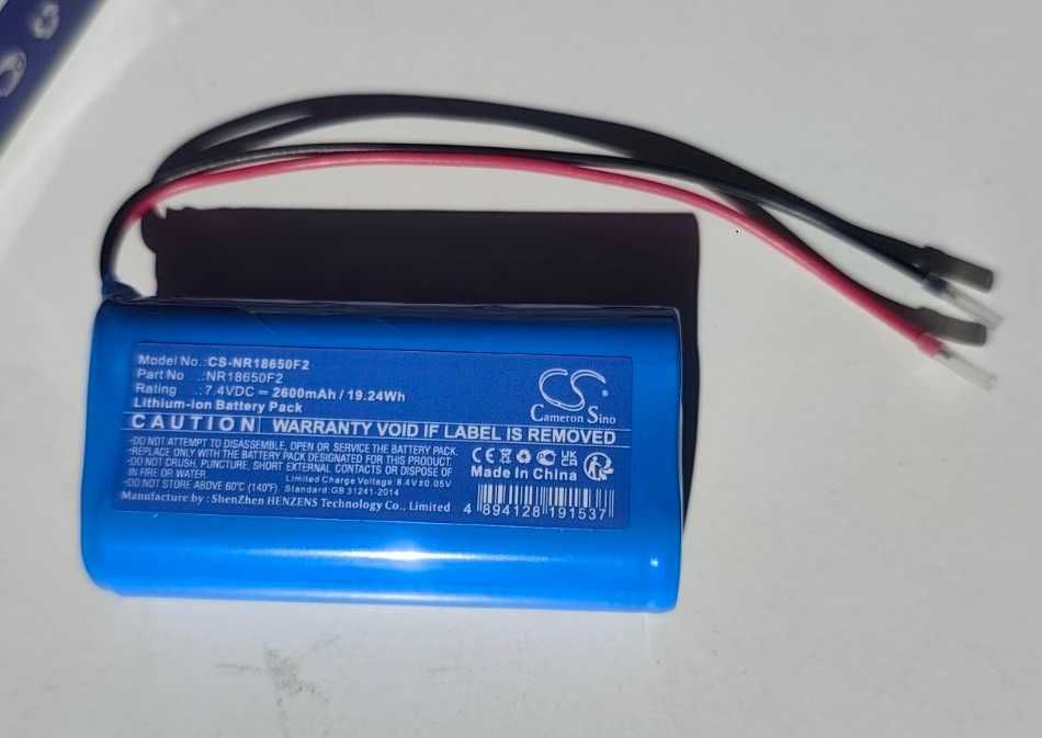 Батерия Li-Ion 7.4V 2600mAh 18650 2S1P CameronSino CS-NR18650F2