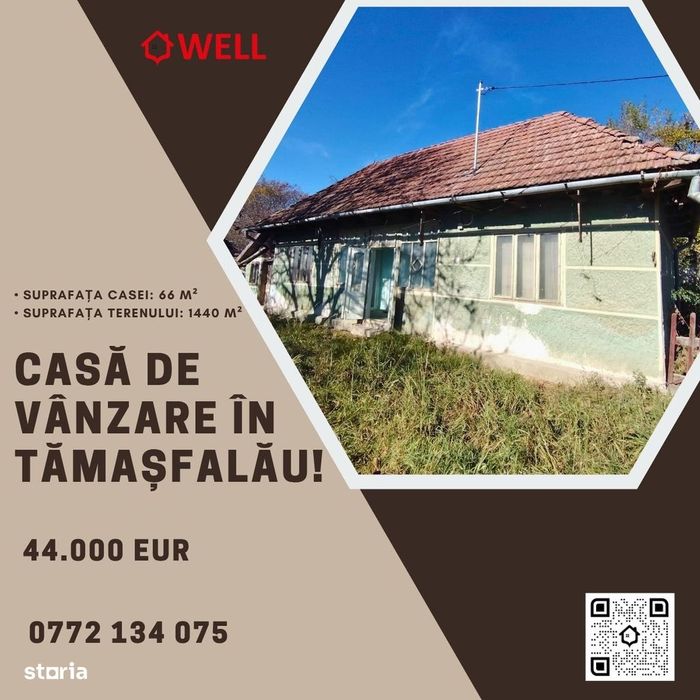 Casă de vânzare în Tămașfalău!