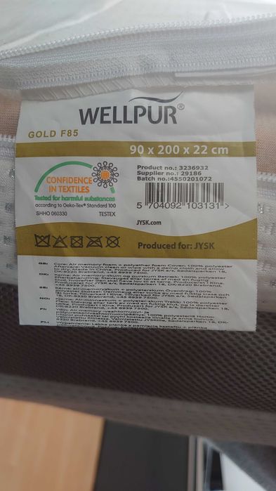 Saltea Dormeo ortopedica si Wellpur Gold F85